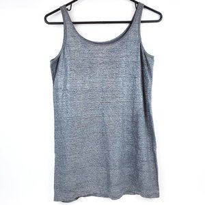 Eileen Fisher Silver Linen Tank Top - Size XS